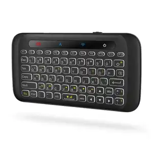 Shizhou Tech 2020 Touchpad H20 Keyboard Nirkabel, Mouse Udara Mini 2.4GHZ Remote Kontrol dengan Panel Sentuh