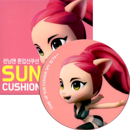 Корейский мужской тонизирующий подушечка от солнца со звездами, Сделано в Корее