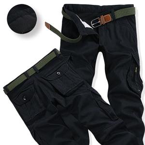 Pantalons pour hommes sur mesure avec couleur marron 6 poches Vente en gros Pantalons de travail cargo - Product Image 5
