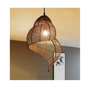 Plafonnier led en rotin, 100% fait à la main, matériau naturel, de haute qualité, applique murale, abat-jour en osier, offre spéciale - Product Image 1