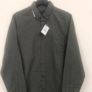 Lots de vêtements en surplus : Chemises décontractées en coton à manches longues pour hommes, boutonnées, en denim, avec étiquettes de marque originales, pour l'entraînement, stock du Bangladesh - Product Image 1