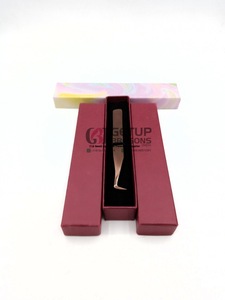 แหนบต่อขนตาพลาสม่าสีโรสโกลด์พร้อมโลโก้ของคุณเอง - Product Image 5