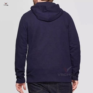 Sweat à capuche respirant en molleton polyester/coton personnalisé pour homme, grande taille, pour la gym, le sport, brodé, tricoté, anti-rétrécissement, couleur unie - Product Image 4