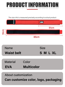 Ceinture de gymnastique d'entraînement à domicile unisexe Mini ceinture de gymnastique d'exercice de résistance avec des accessoires d'entraînement en matériau EVA respirant - Product Image 6