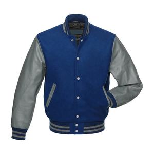Veste universitaire personnalisée en chenille brodée pour hommes avec manches en cuir Veste Letterman de baseball d'hiver - Product Image 4