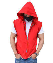 OEM Men <b>Sleeveless</b> <b>Hoodie</b> Cotton <b>Sleeveless</b> <b>Hoodie</b> Vest Printed Drawstring Korean Oversize Zipper Hoodies Wholesale Pakistan - Product Image 5