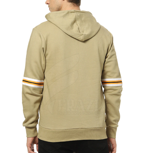 Sweat à capuche sport en polaire épaisse pour homme, haute qualité, mode hiver, imperméable, coupe-vent, personnalisable, uni, en coton/polyester doublé - Product Image 3