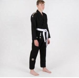 Traje de Karate negro de tela de algodón profesional Unisex Karate Gi con diseño personalizado para adultos en conjuntos de Judo y MMA - Product Image 4