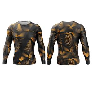 Protector de compresión OEM para hombre, protector de sarpullido con estampado sublimado personalizado, protección contra sarpullido de manga larga - Product Image 3