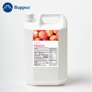 <b>Peach</b> Fruit <b>Syrup</b> 5kg Bottle Taiwan Fruit Flavor <b>Syrup</b> for <b>Iced</b> <b>Tea</b> Soda Cocktail Bar 4 Bottles per Carton - Product Image 1