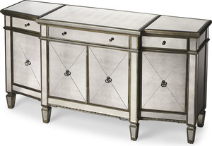 Vitrine Moderne et Robuste en Bois Massif Gris pour Salon, Bar à Domicile et Meubles d'Appartement - Product Image 6