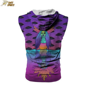 Sweat à capuche de sublimation pour hommes de haute qualité pakistanais vêtements de rue hip hop décontractés avec logo brodé pour l'automne hiver approvisionnement ODM - Product Image 2