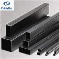Tuyau carré en acier au carbone noir de qualité ASTM supérieure, section creuse, pour usage en construction, laminé à chaud, pliage et soudage disponibles