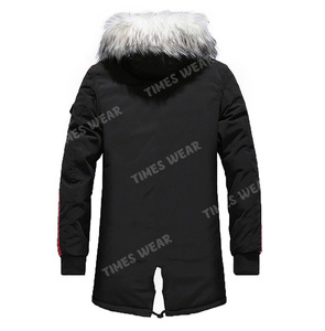 Moda estilo personalizado Streetwear hombres invierno Stand Collar chaqueta con capucha bombardero secado rápido transpirable - Product Image 4