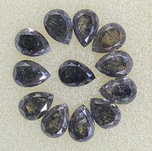 Diamantes de imitación de sal y pimienta, en forma de pera de <span class=keywords><strong>7</strong></span> MM, con forma de pimienta Natural, 100%