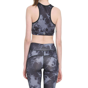 Top Deportivo de Yoga para Mujer con Estampado Tie-Dye, Espalda Cruzada, Cuello Redondo, Soporte Medio, Secado Rápido, Spandex y Poliéster - Product Image 6