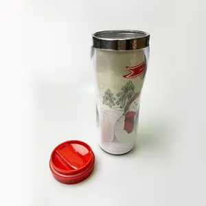 OEM Cangkir Tumbler Mug Kopi Plastik Motif Modis