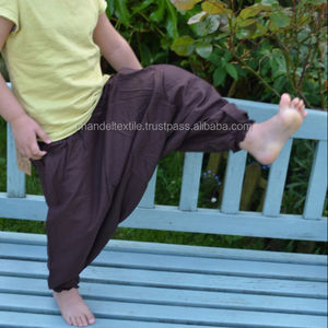 Pantalones Harem para Niños, Estilo Hippie Boho Aladdin, Pantalones Holgados de Algodón para Yoga, Pantalones Harem Infantiles - Product Image 3