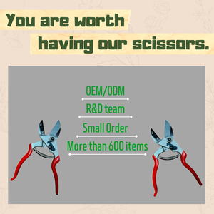 FUJIYA Cisaille de taille professionnelle en alliage d'aluminium de qualité industrielle, logo laser, poignée antidérapante, longue portée, modèle F-709A - Product Image 3