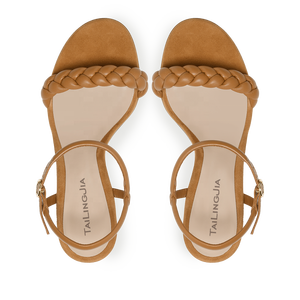 Sandali da Donna con Tacco a Blocco <span class=keywords><strong>Intrecciati</strong></span>, Scarpe Trendy con Tacco Grosso - Product Image 3