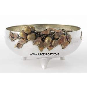 Tazones Decorativos Redondos Blancos Transparentes con Diseño de Hojas Negras, Venta al por Mayor a Precio Razonable desde India - Product Image 5