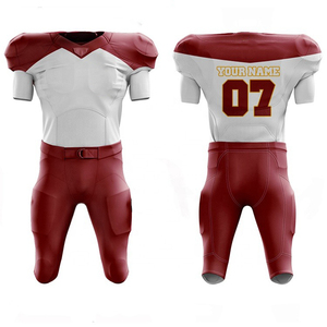 Ropa Deportiva de Fútbol Americano Personalizada de Alta Calidad, Tallas Grandes, Transpirable, de Secado Rápido, Antibacteriana, con Estampado Sublimado en Spandex/Poliéster - Product Image 1