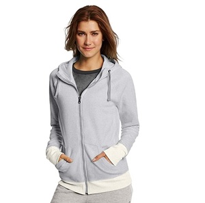 เสื้อฮู้ดซิปผู้หญิงแขนยาวน้ำหนักเบามีกระเป๋า - Product Image 3