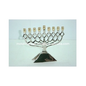 Premium Vantage de alta calidad de lujo Israel Jerusalén Menorah 9 Lite portavelas Menorah para ocasión y decoración de festivales - Product Image 1