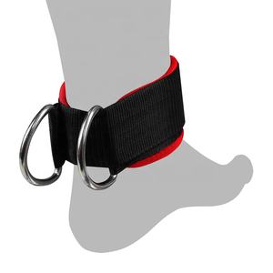 Correa de tobillo de levantamiento de pesas con logotipo personalizado, correas de tobillo acolchadas de neopreno ajustables para gimnasio y Fitness - Product Image 3