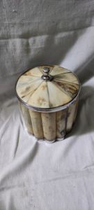 Cubo de hielo de cuerno e incrustaciones de cuerno desnudo en cubo de hielo de forma redonda de acero inoxidable con uso de artículos de fiesta para tapa - Product Image 6