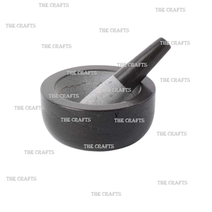 Mortero de mármol de forma redonda con MAJA para triturar y moler utensilios de cocina de la mejor calidad Morter y Maja - Product Image 1