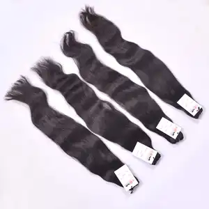 Wholesale Malaysian Vietnamese Straight Human Hair Bundle Weave, Natural Virgin Hair Unprocessed Double Drawn Raw Virgin Hair