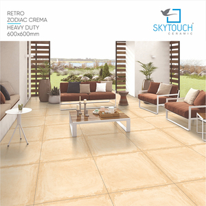 กระเบื้องสีเบจ กันน้ำ ทนรอยขีดข่วน แฟชั่นใหม่ คุณภาพดี สไตล์รัสติก สำหรับผนังภายในอาคาร ขนาด 600x600 มม. - Product Image 3