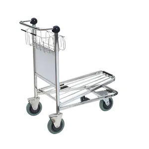 Hot Sell 2022 Airport Luggage Carts (JS-TAT01) Made of Stainless Steel Manufacture in India Wholesale Prices Products