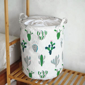 Cubo multiusos portátil hecho a mano, cesta de lavandería plegable redonda de fieltro personalizada, barata - Product Image 3