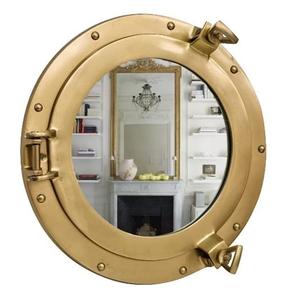 Ojo de buey de latón de forma redonda elegante clásico hecho a mano oro brillante venta al por mayor ojo de buey náutico ojo de buey de Metal de lujo indio - Product Image 2