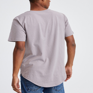 เสื้อยืด OEM ผลิตตามสั่ง ขายส่ง เสื้อยืดแขนสั้นสำหรับผู้ชาย ผ้าฝ้ายแท้/โพลีเอสเตอร์ และผ้าเนื้อนุ่มสบาย - Product Image 4