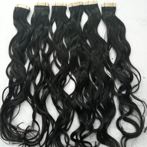 MEILLEURES EXTENSIONS DE CHEVEUX DE BANDE DE QUALITÉ SUPÉRIEURE INDIENNE AVEC DES CUTICULES ALIGNÉES EXTENSION DE CHEVEUX 100% LISSE LONGUE DURÉE ET ALIGNÉE SUR LES CUTICULES - Product Image 1