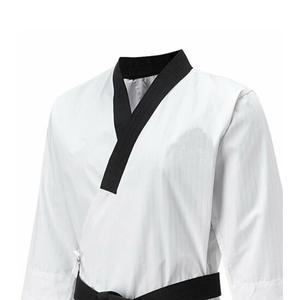 Uniformes d'arts martiaux Taekwondo Dobok avec logo personnalisé brodé/ITF/WTF/OEM/100% coton, prix de gros - Product Image 2