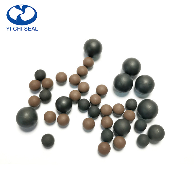 Custom Rubber Products Eco Friendly Hole Hard Epdm Nbr Natural Solid Silicone Rubber Ball