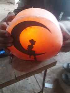 Lampe à sel en forme d'arbre à fleurs 3D Décoration de maison écologique sculptée avec du sel rose de l'Himalaya naturel pour Noël - Product Image 3