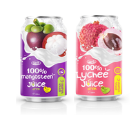 Pure Mangosteen Sap Tropisch Fruitdrankje Gesteriliseerd Versgeperst 330ml Blik Bulk Leverancier Private Label Fabriek ISO