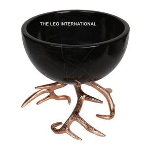 Cuenco decorativo de forma ovalada Chapado en plata dorada, nueva colección de Metal de aluminio, cuenco de lujo a la moda - Product Image 6