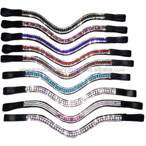VENDO Bling coloridas browbands ecuestre caballo resplandor Brow Band IN; dólar 3 tamaños COB completo Shetland INDIAN LEATHER - Product Image 1