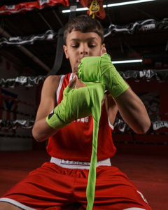 Gants de boxe pour hommes, protection des doigts, bandes à main avec élastique, en vente en gros, - Product Image 2
