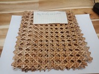 Matériau en rotin vietnamien pour meubles d'intérieur feuille de canne pré-tissée + 84947900124