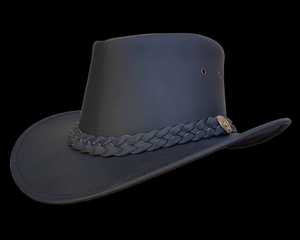Cowboy Leather <b>Hat</b> Western <b>Hats</b> Casual <b>Hat</b> With Shower Proof Top - Product Image 5