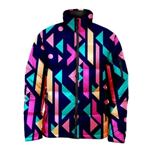 2025 Custom Men's Thermal Puffer Jacket Best Quality Promotional Fashion with Shiny Insulated Winter <b>Coat</b> <b>Stand</b> Collar Heated - Product Image 1