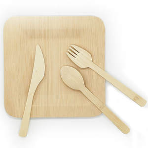 Couverts jetables en bambou Eco Cuillères pour crème pour hôtels et restaurants - Product Image 6