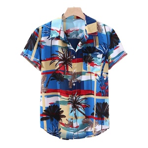 Premium Quality Men's Short Sleeve Polyester/Cotton Breathable Quick Dry Eco-Friendly Printed <b>Shirt</b> Fashionable Clothing Summer - Product Image 5